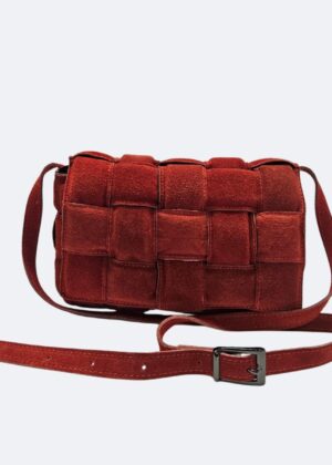 Torebka z naturalnego zamszu czarna S0028