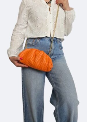 Ekskluzywna torebka pamaranczowa S466