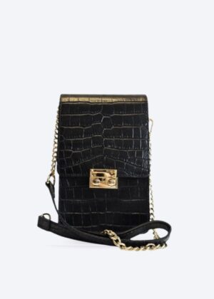 Torebka skórzana kroko S719