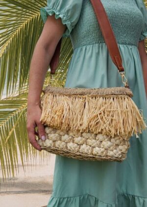 Torebka koszyk słomiany