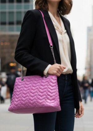 Torebka damska pikowane w serca MC410