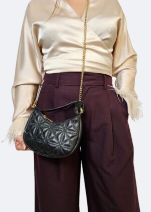 Torebka skórzana pikowana S516